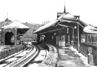 Kreuzberg-Motiv U-Bahnhof Schlesisches Tor (Berlin-Kreuzberg) - Bleistiftzeichnung von Marion Lux, Berlin