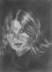 Portrait Ohne Titel - Bleistiftzeichnung von Marion Lux, Berlin