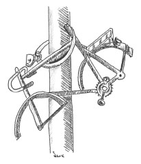Comic Am Kotti (Illustration fr den Kiezplan Kreuzberg SO 36) - gezeichnet von der Comic-Zeichnerin und Illustratorin Marion Lux, Berlin