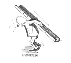 Comic Eisentrger - gezeichnet von der Comic-Zeichnerin Marion Lux, Berlin