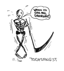 Comic Todesangst - gezeichnet von der Comic-Zeichnerin Marion Lux, Berlin