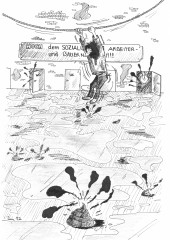 Comic Bahnhofsauerei – Illustration fr Russischen Reisefhrer – gezeichnet von der Comic-Zeichnerin und Illustratorin Marion Lux, Berlin
