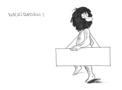 Comic Nacktbaden – Illustration fr Russischen Reisefhrer – gezeichnet von der Comic-Zeichnerin und Illustratorin Marion Lux, Berlin